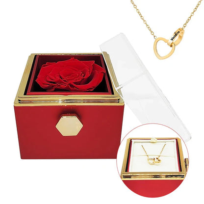 Eternal Rose - Personalised Rotating Rose Box