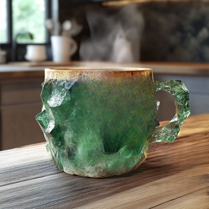 🥃 2025 New Mineral Crystal Coffee Mugs