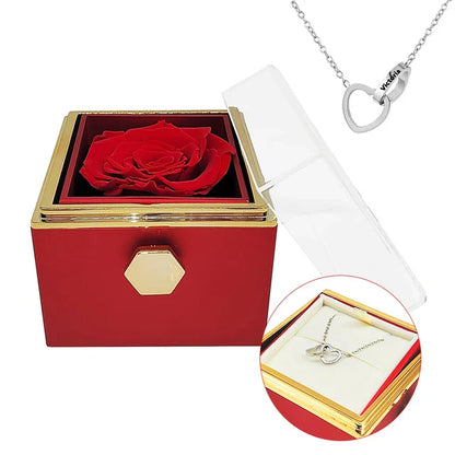 Eternal Rose - Personalised Rotating Rose Box