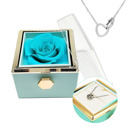 Eternal Rose - Personalised Rotating Rose Box