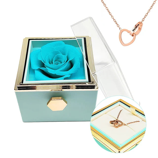 Eternal Rose - Personalised Rotating Rose Box