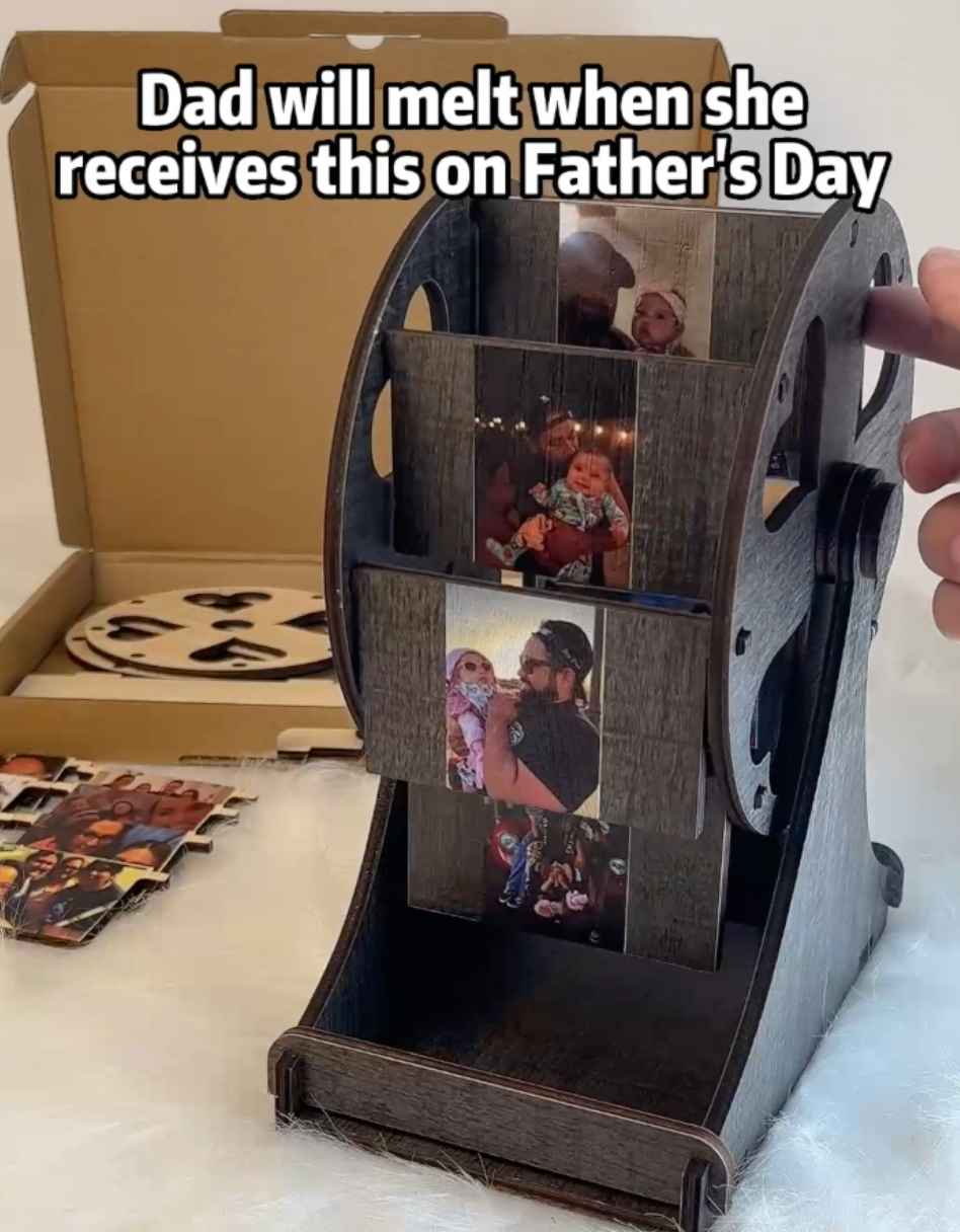 Personalized Mini Ferris Wheel with Photos, Best Father Gift For Him