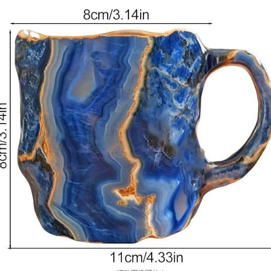 🥃 2025 New Mineral Crystal Coffee Mugs