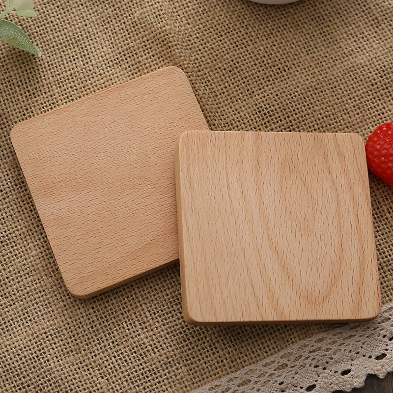 Ugifts™ Personalized Engraved Wooden Coasters
