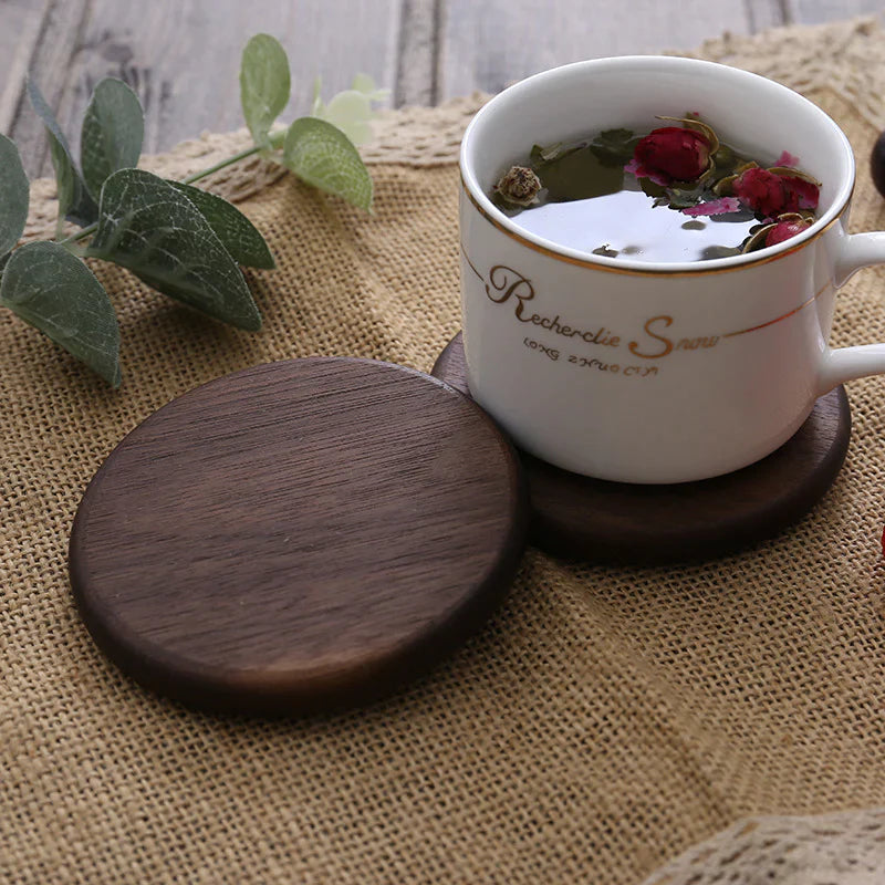 Ugifts™ Personalized Engraved Wooden Coasters