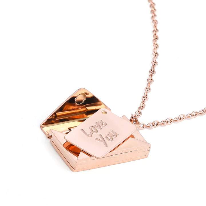 Ugifts™ PERSONALIZED LOVE LETTER NECKLACE/KAYCHAIN